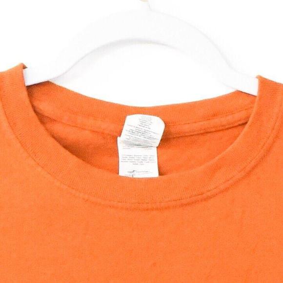 Gildan Mens Orange T-Shirt Graphic Northwood Falcons Crew Casual Short Sleeve L - Picture 2 of 5